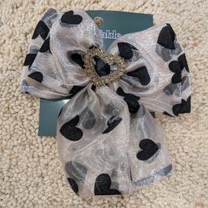 Wild Fable Black Heart Hair Bow